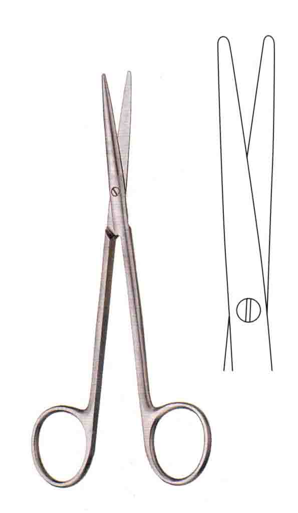 METZENBAUM-SLİM MAKAS SİYAH SAPLI 20CM DÜZ